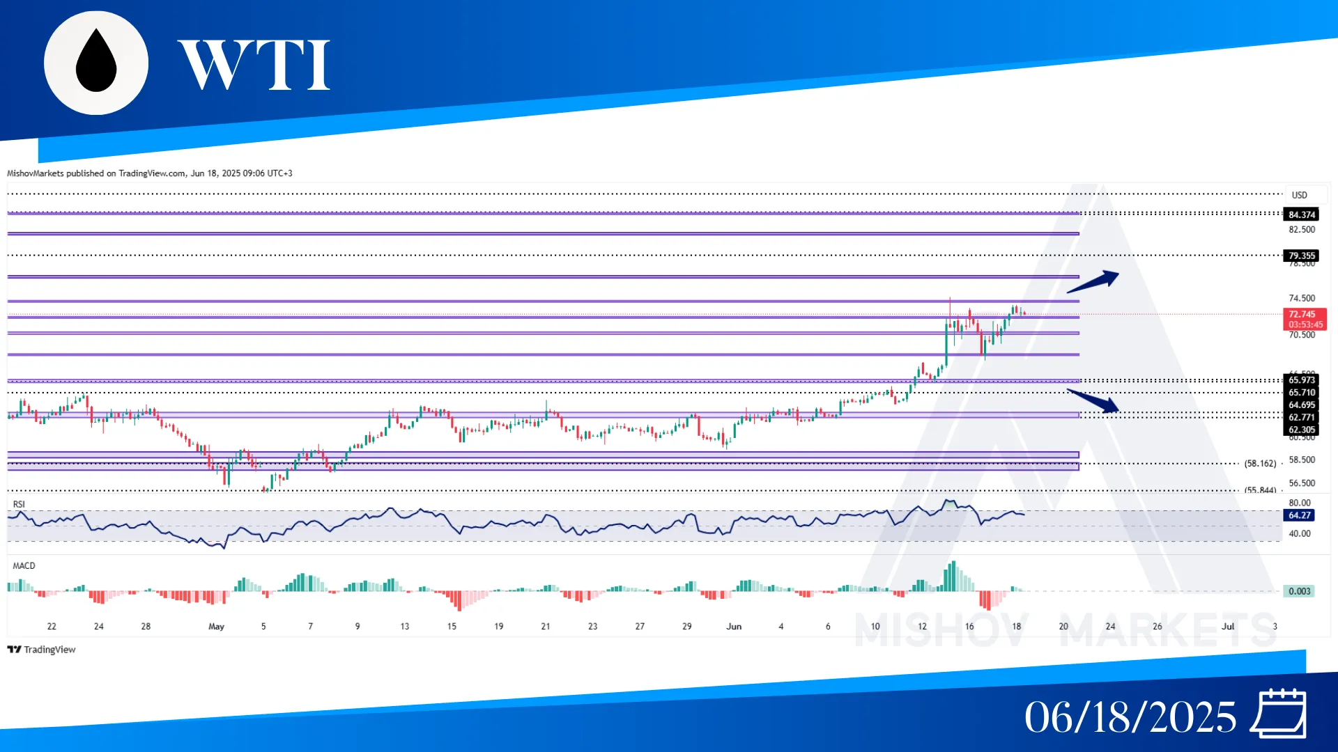 WTII OIL CHART TECHNICAL ANALYSIS